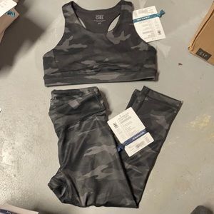 NWT ATHLETA GIRLS S YOGA PANTS AND SPORTS BRA